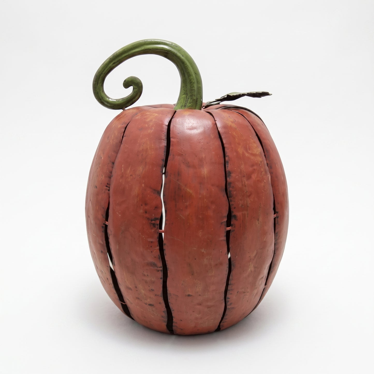 Metal Cut Out Pumpkin Lantern 20" - Orange | FH