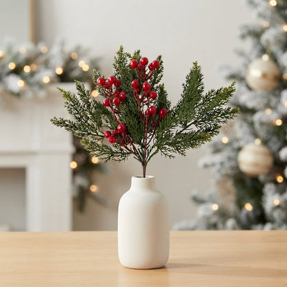 11.5" Fresh touch Cedar Pick w/ Red Berries | DB