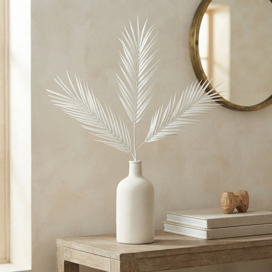 Metallic Palm Leaf 34" - Pearl | GT