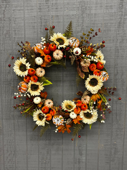 30" Suddenly Fall Wreath {Completed Wreath}