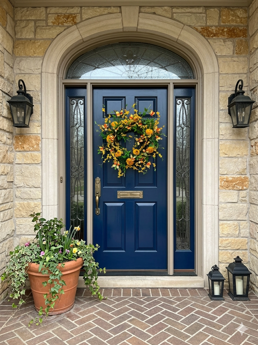 32" "Monarch Butterflies in Forsythia Fields" Wreath DIY Kit {Assembly Required}