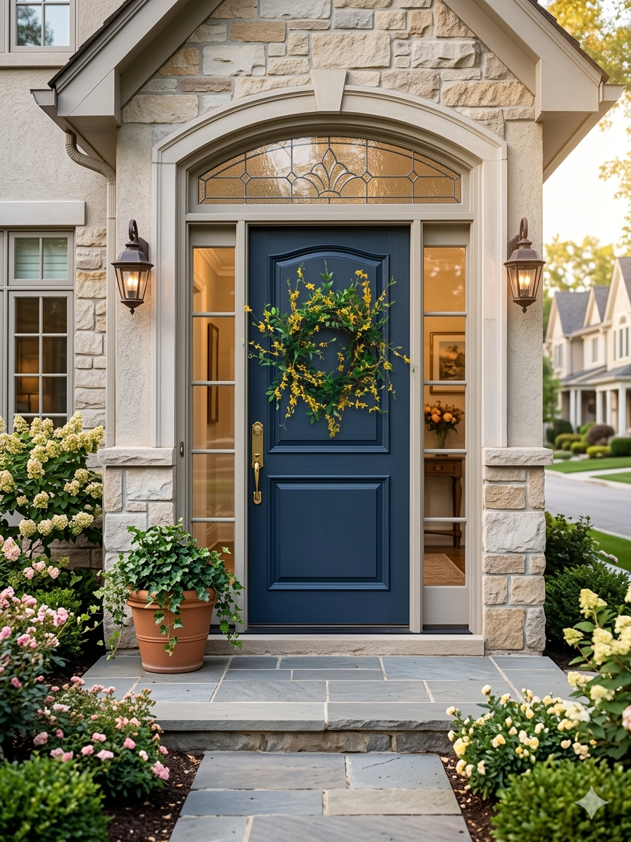 32" "Forsythia & Foliage" Wreath {Completed Wreath}