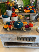 Load image into Gallery viewer, Large Velvet Pumpkin English Boat Arrangement DIY KIT --Assembly Required