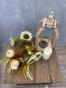 Harvest Heaven Large Wood Bead Lantern DIY Kit--Assembly Required