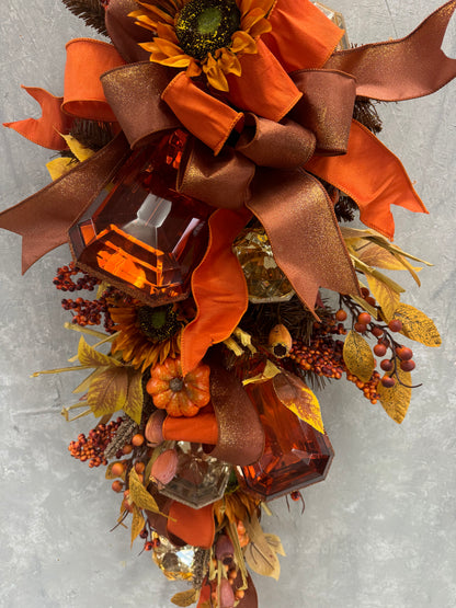 Wildly Ombre Rust/Gold Ribbon 2.5" x 10yd | YT