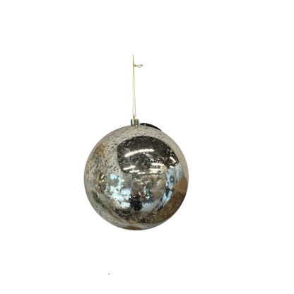 Plastic Mercury Shiny Ball Ornament 6”  Lt. Gold | LC