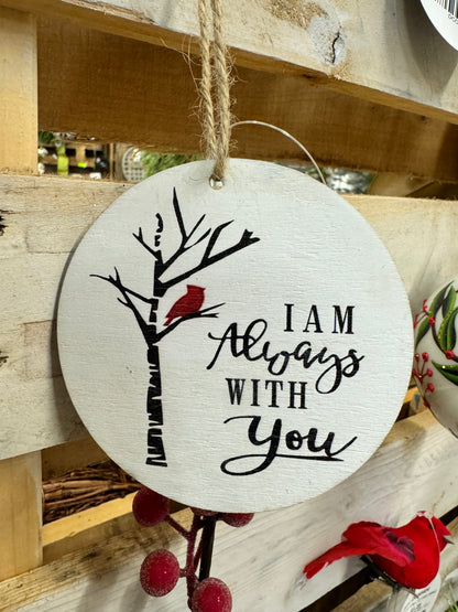 4" "I Am Always With You" Cardinal Ornament | QG