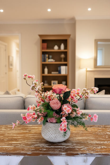 DIY Southern Rose Table Top Arrangement {Assembly Required}