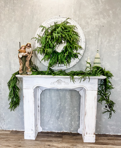 24" Natural Touch Norfolk Pine Wreath | XJ