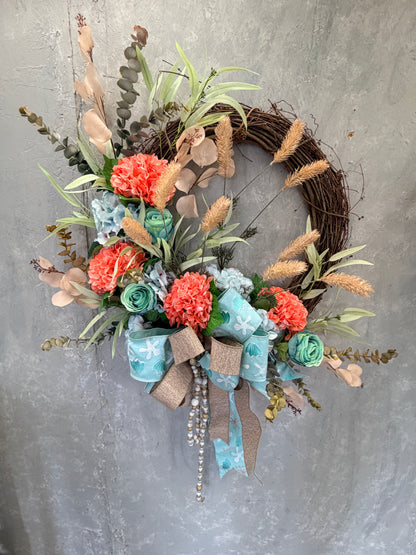 DIY "Waves of Fun" Wreath Kit {Assembly Required}