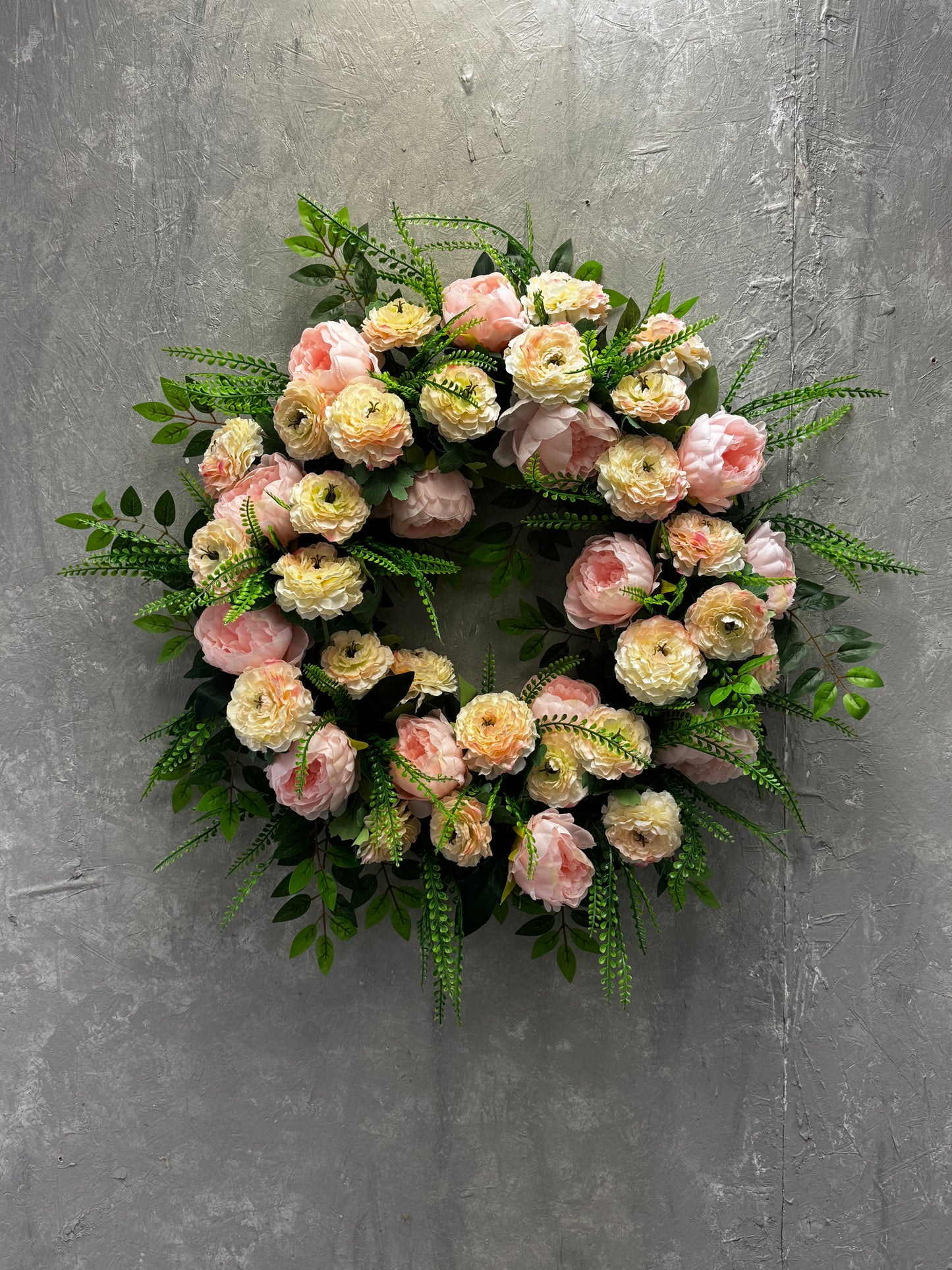 Ruffled Ranunculus DIY Wreath Kit {Assembly Required}