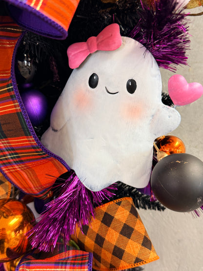 Cutesy Metal Ghost on Stake (set of 2) - 6"/5" | FH