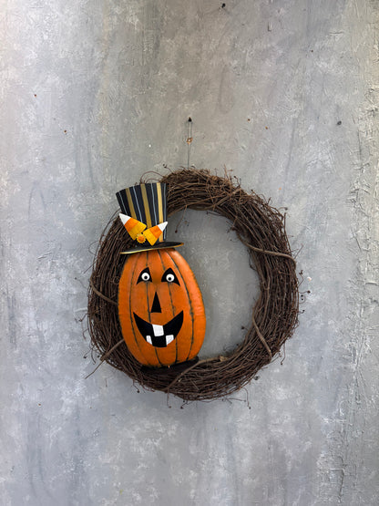 DIY "Pumpkin Season" Wreath Kit {Assembly Required}