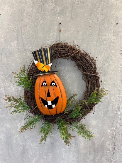 DIY "Pumpkin Season" Wreath Kit {Assembly Required}