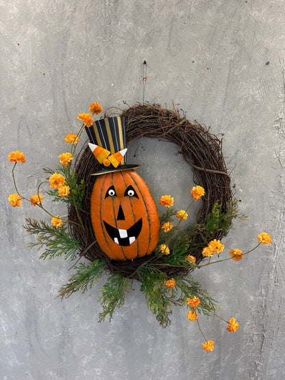 DIY "Pumpkin Season" Wreath Kit {Assembly Required}