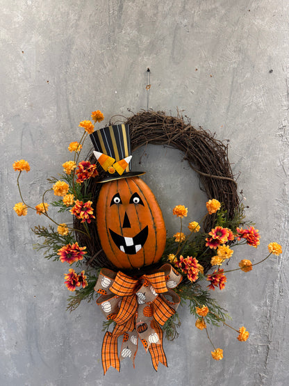 DIY "Pumpkin Season" Wreath Kit {Assembly Required}