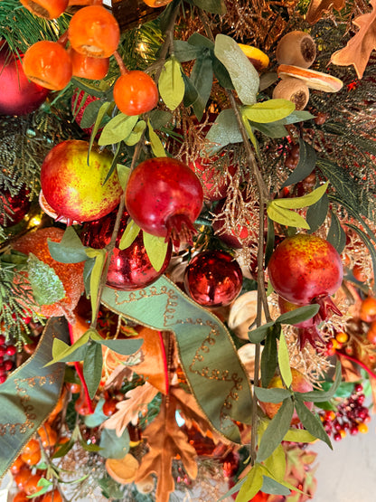 Faux Pomegranate Branch 35" | YS
