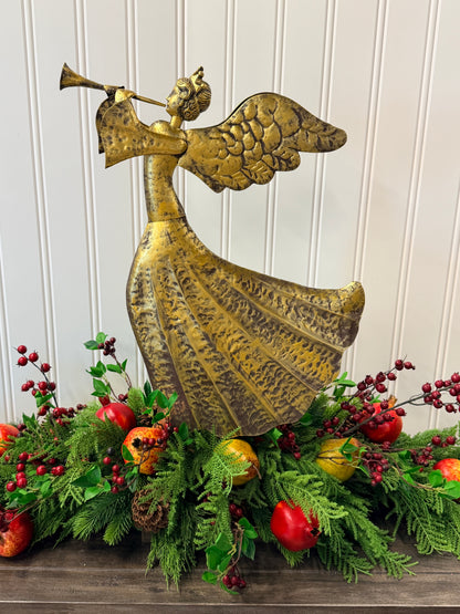 Gloria Metal Angel on Stand 31.25" | FH