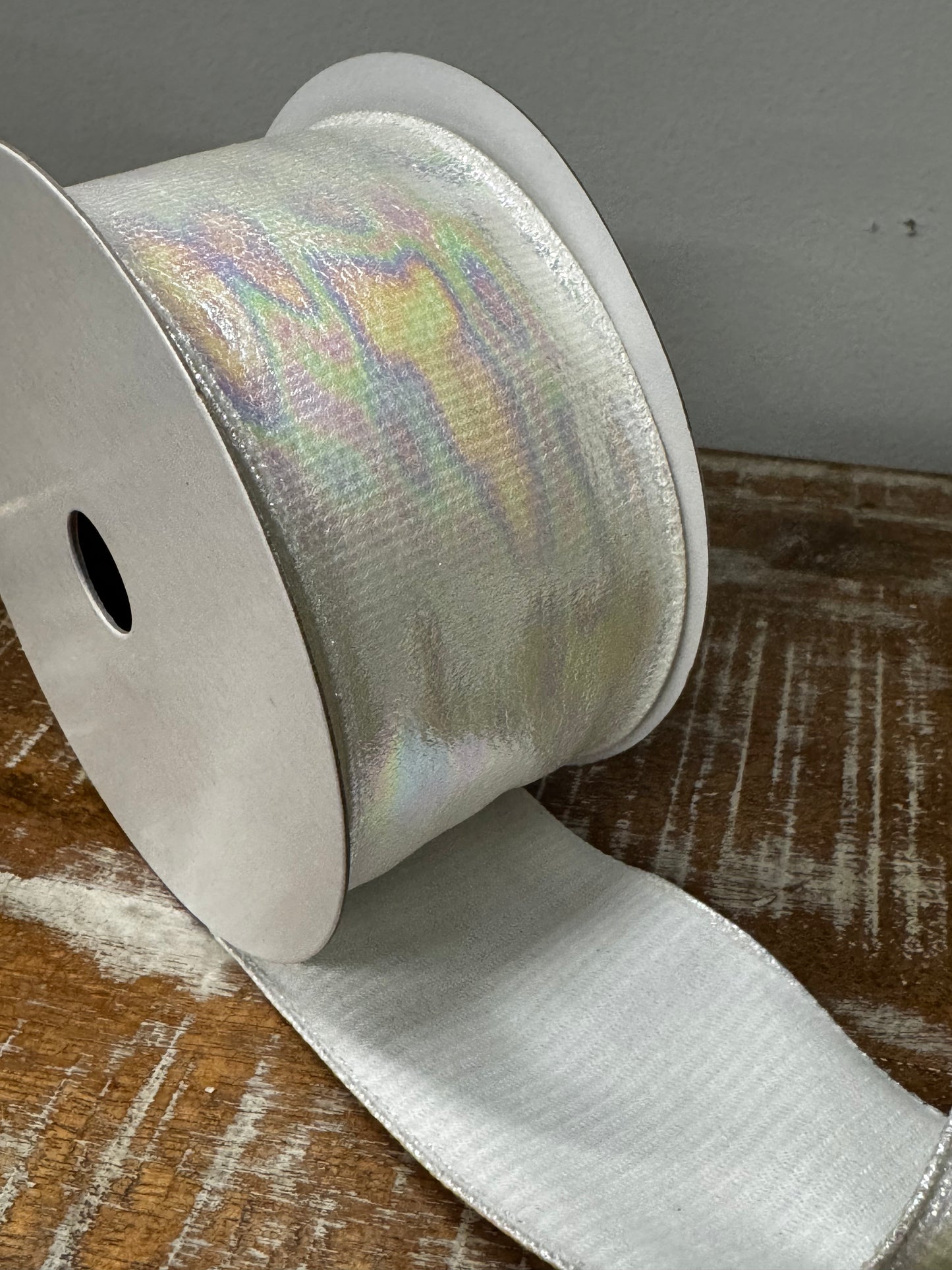 2.5" x 10YD Pearl Watercolor Iridescent Ribbon | YT