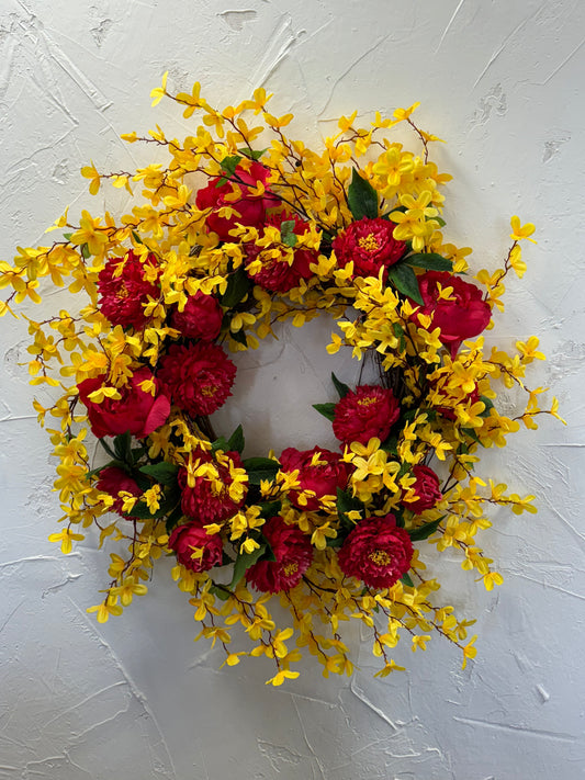 Completed Star Blossom Wreath Kit {Custom Wreath}