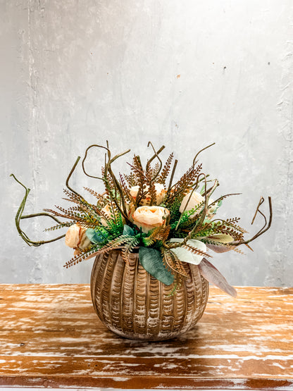 DIY "Earth & Ivory Pavé" Everyday Floral Arrangement {Assembly Required}