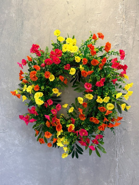 DIY Morning Glory Wreath Kit {Assembly Required}