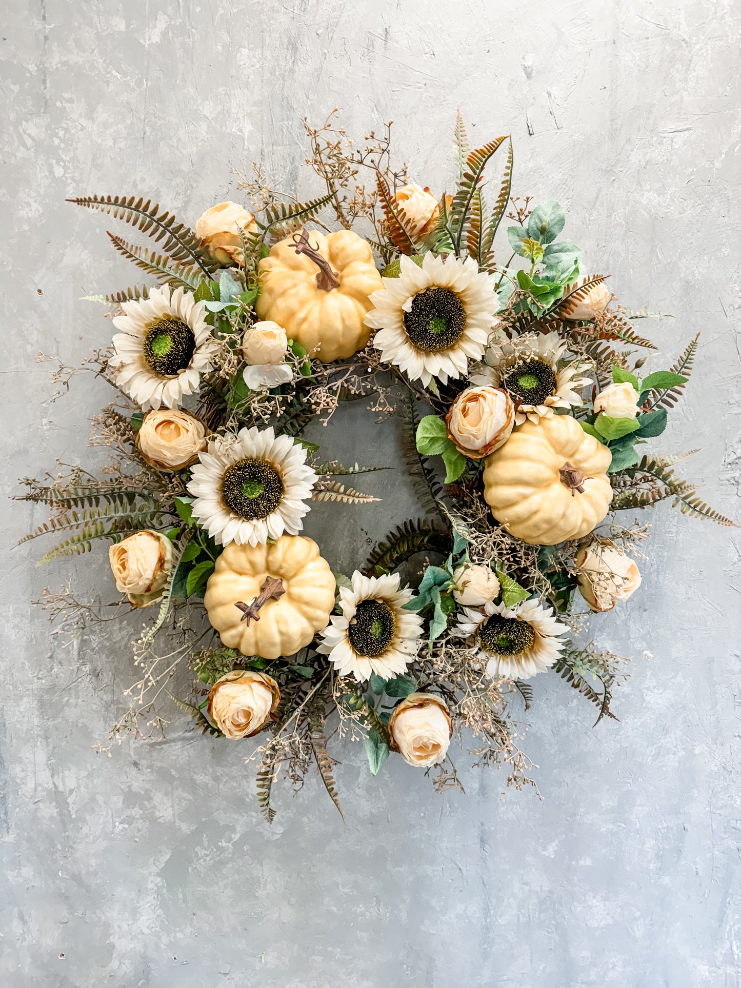 28" Natural and Earth Toned Inspired Wreath (Completed Wreath)