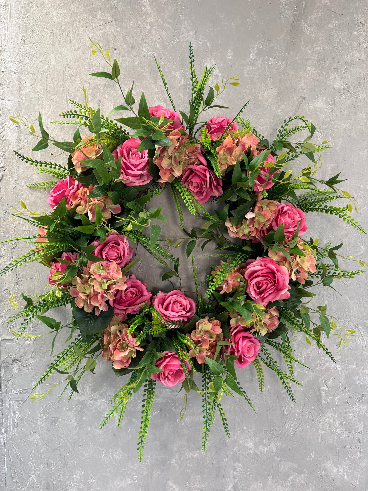 30" "Spring Into Beauty" Custom Wreath - Pink {Completed Wreath}