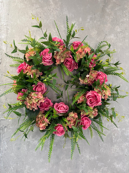 30" "Spring Into Beauty" Custom Wreath - Pink {Completed Wreath}