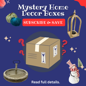 Holiday Home Decor Surprise Box Subscription- 4 Medium Boxes, Sold Separately