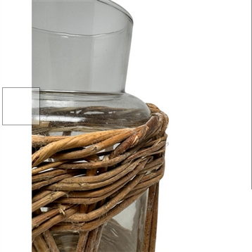 10”H Glass Vase - Clear | SB