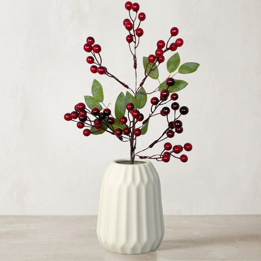 Lodge Berry Pick w/ Leaves 19'' - Deep Red | DB