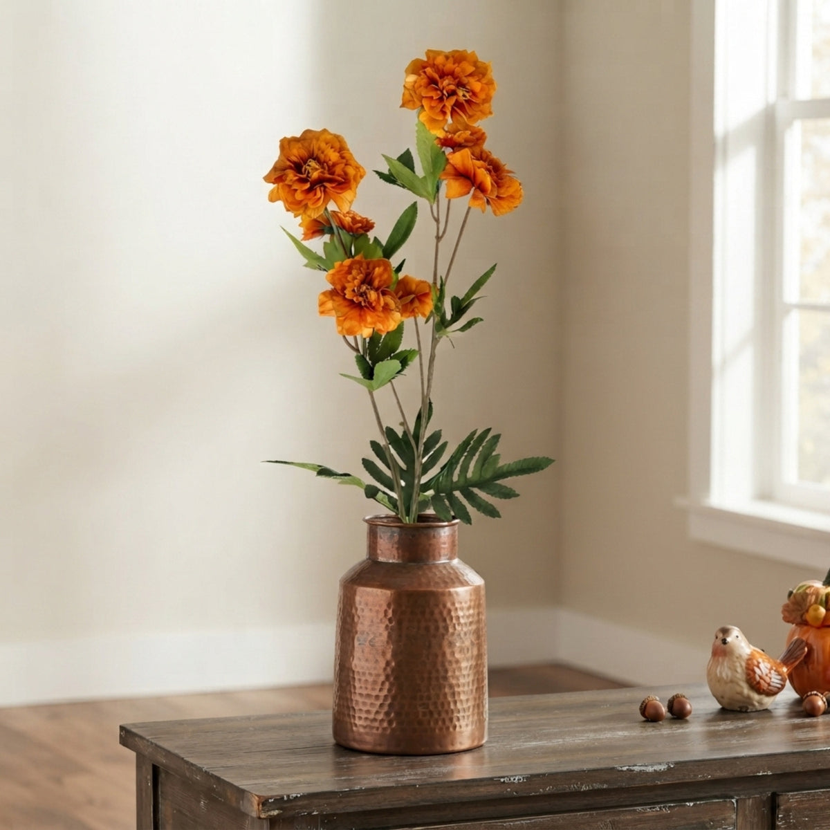 Ruffled Cosmos Stem 32.5" - Orange | GT