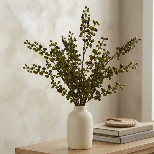 Faux Pokeberry Stem 28" - Green | YS