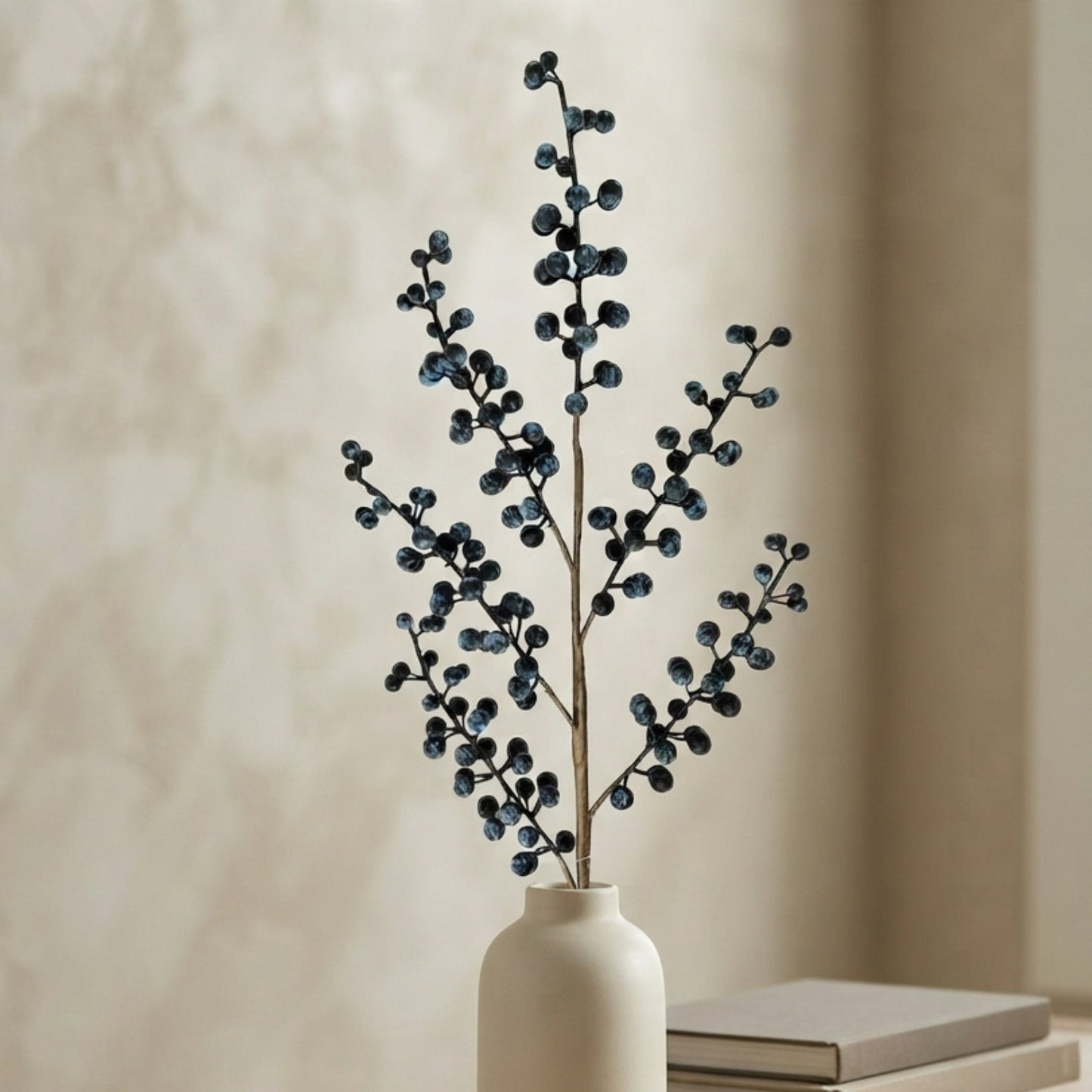 Faux Pokeberry Stem 28" - Blue | YS