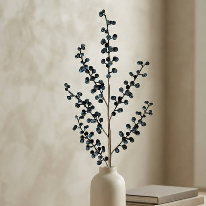 Faux Pokeberry Stem 28" - Blue | YS