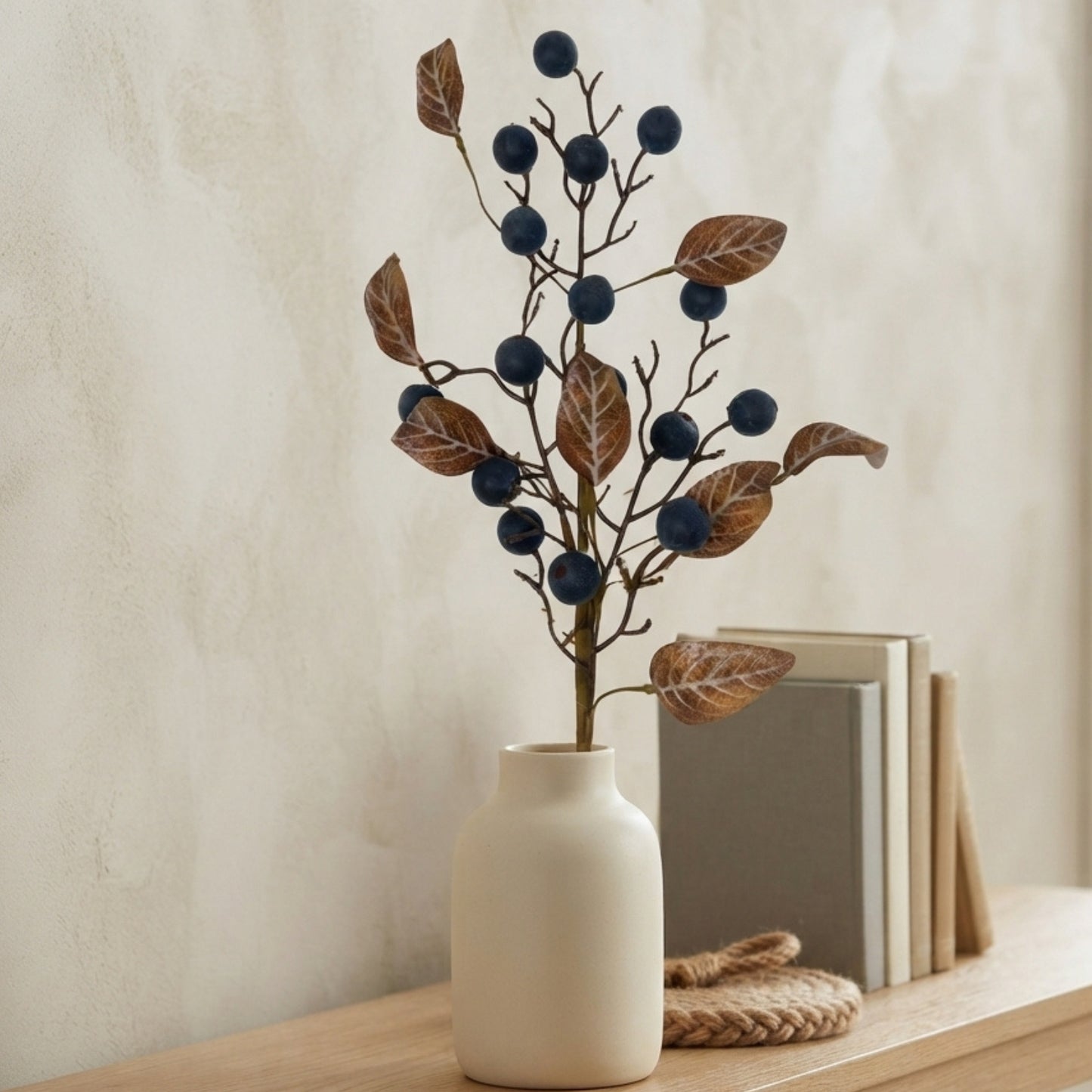 Faux Blueberry Stem 30" | YS