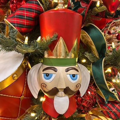 Royal Nutcracker Head Ornament Metal 20" | FH