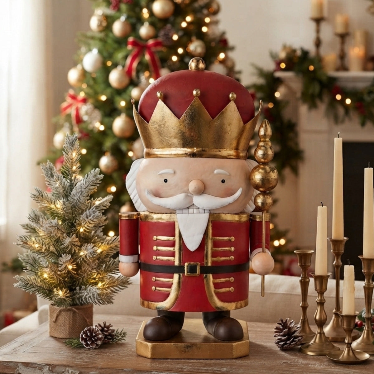 Metal Little King Nutcracker 24.75" | FH