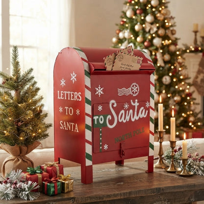 Metal Santa's Letter Box 17.75" | FH