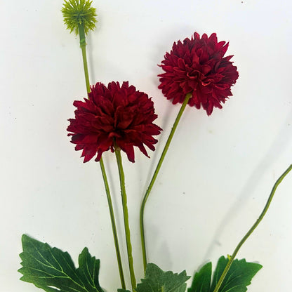 23.5" Mini Ball Chrysanthemum Spray in True Red | YSE