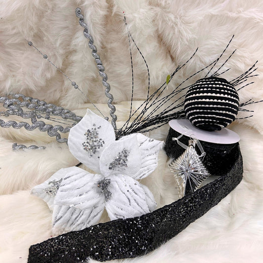 Mystery Christmas Tree Box - Black, White, Silver
