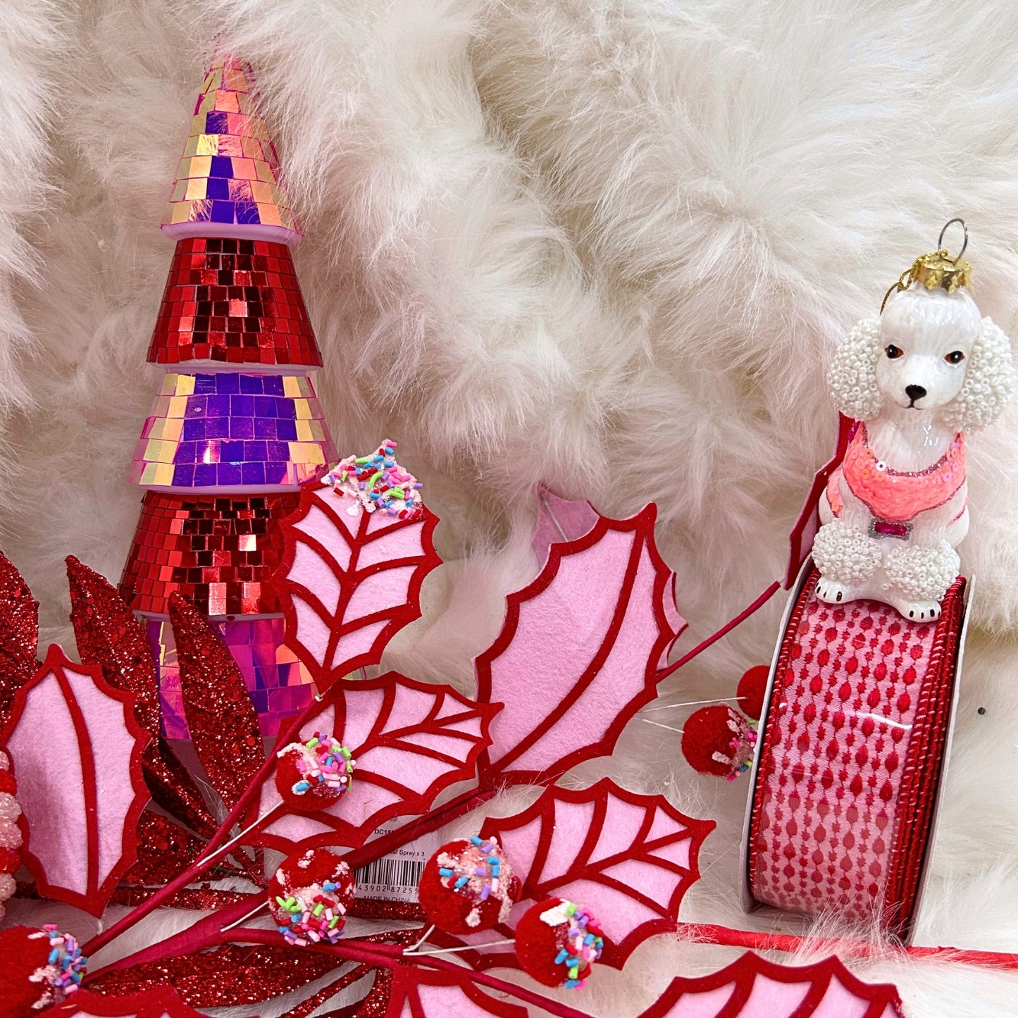 Mystery Christmas Tree Box - Pink, Red