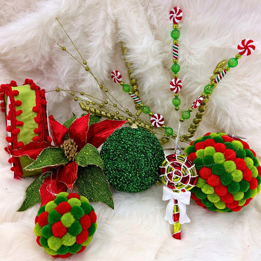 Mystery Christmas Tree Box - Red, Green, Lime
