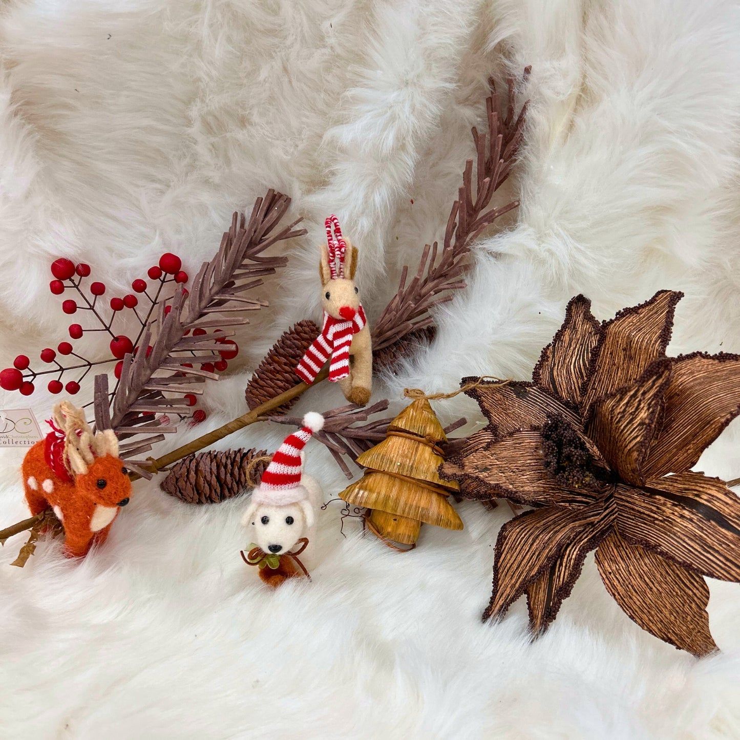 Mystery Christmas Tree Box - Woodland, Brown, Red