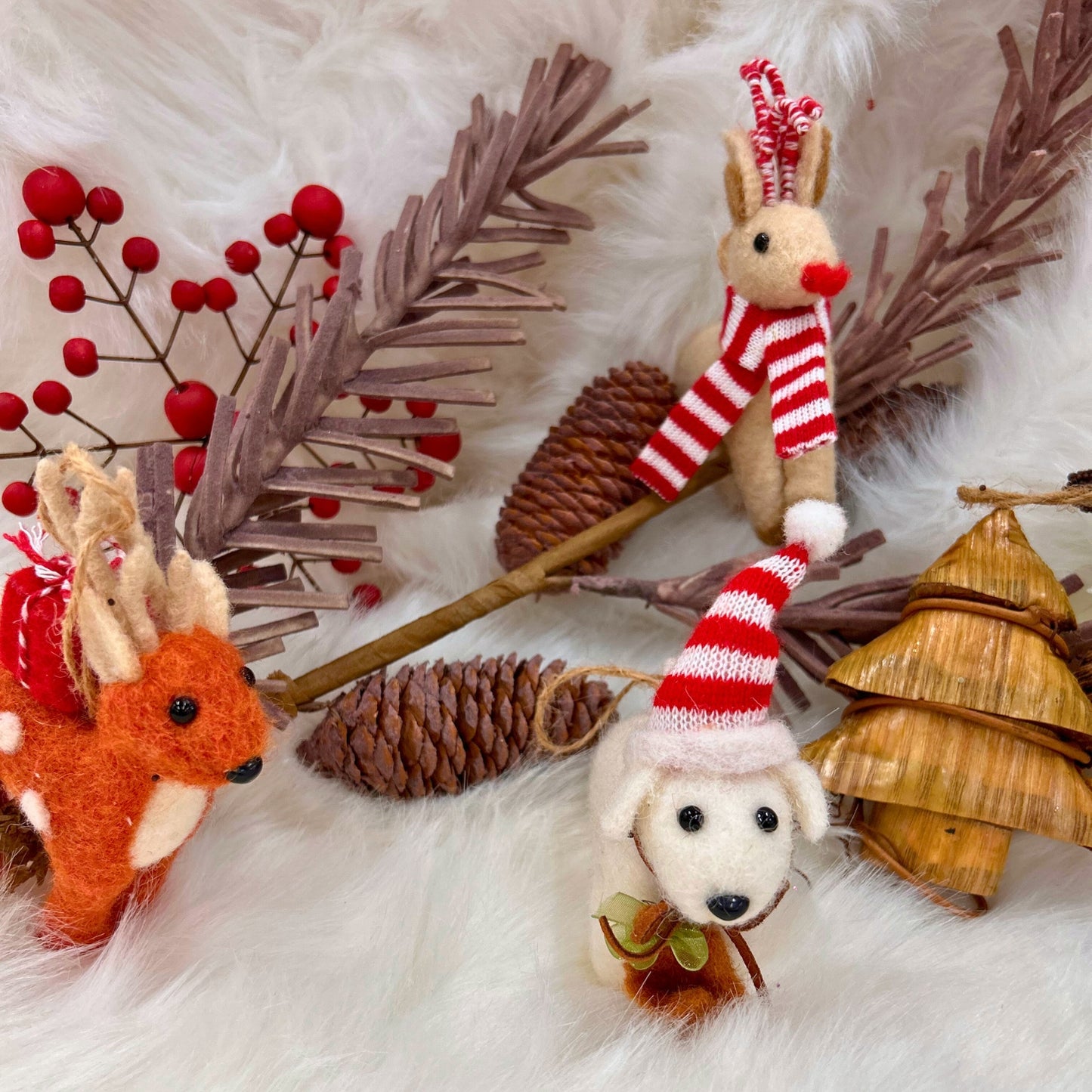 Mystery Christmas Tree Box - Woodland, Brown, Red