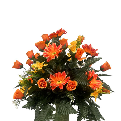 Sunshine Memories Pre-Made Vase Insert (Orange, Yellow)
