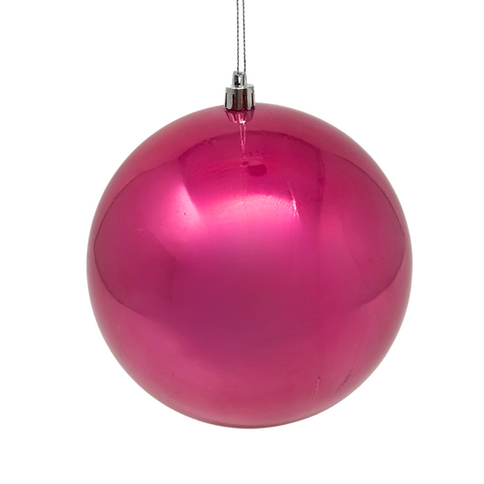 5.5" Candy Apple Finish Ball Ornament (Dark Pink) | LC