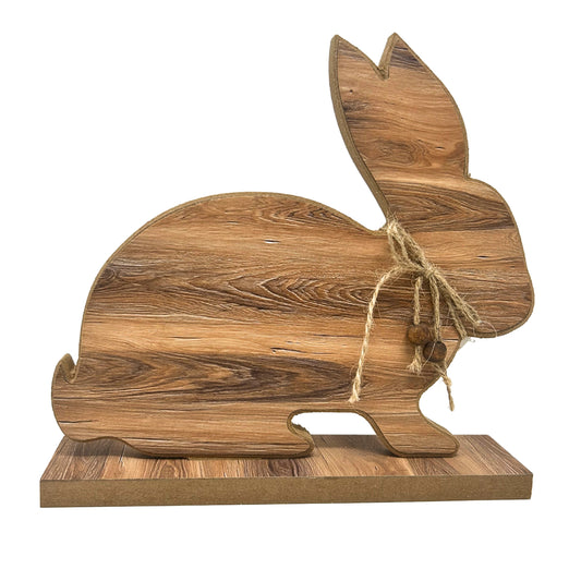 Wood Grained MDF Bunny 9.25" x 9.25" | BFE