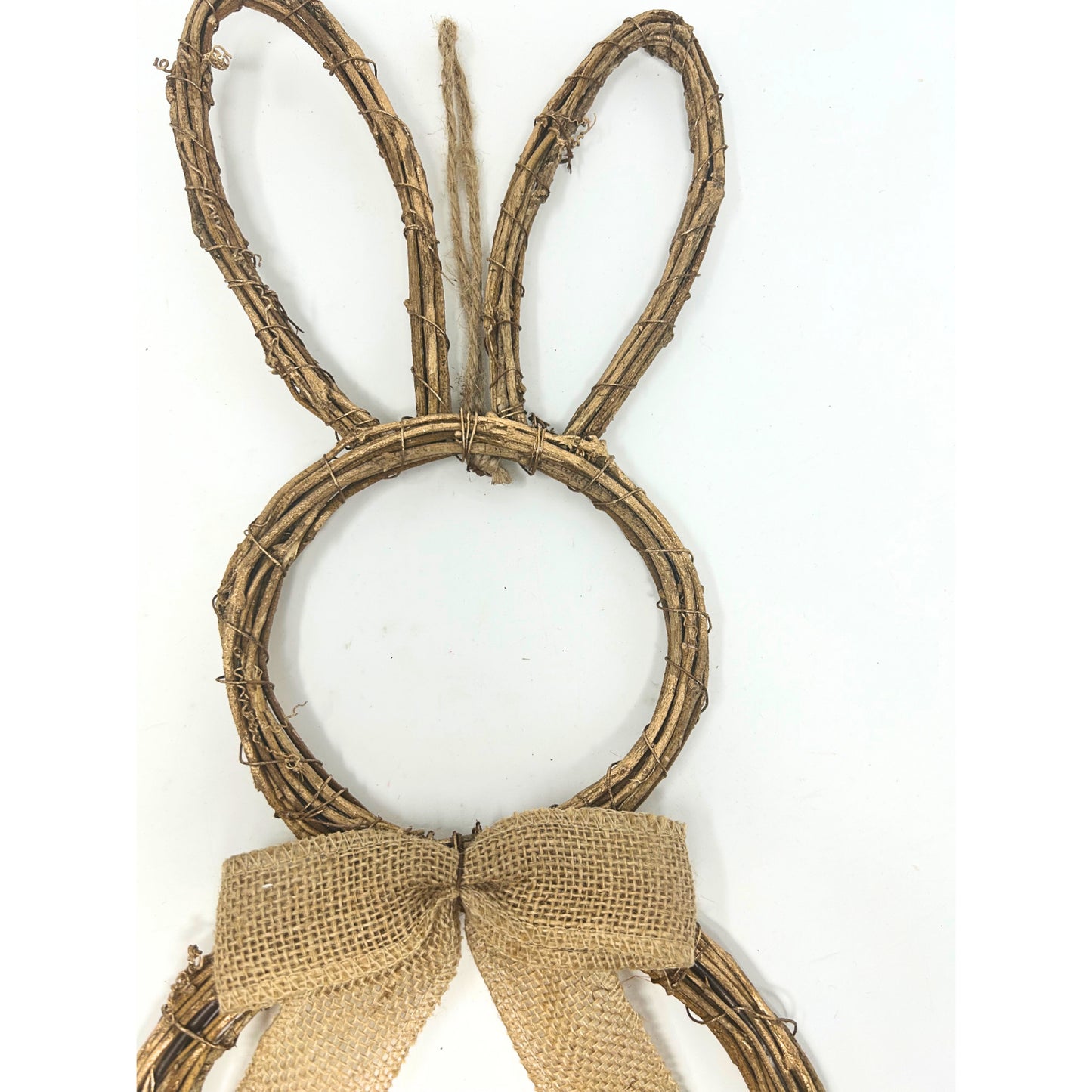 Metallic Brushed Shabby Chic Vine Bunny 20.5” | BFE